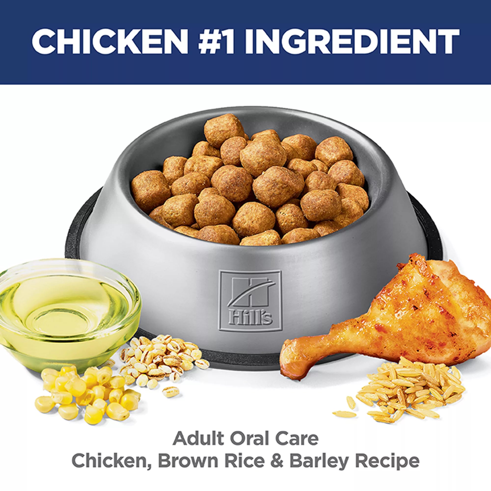 Hill's Science Diet Oral Care Adult Dog Food - Dry - Chicken, Brown Rice & Barley