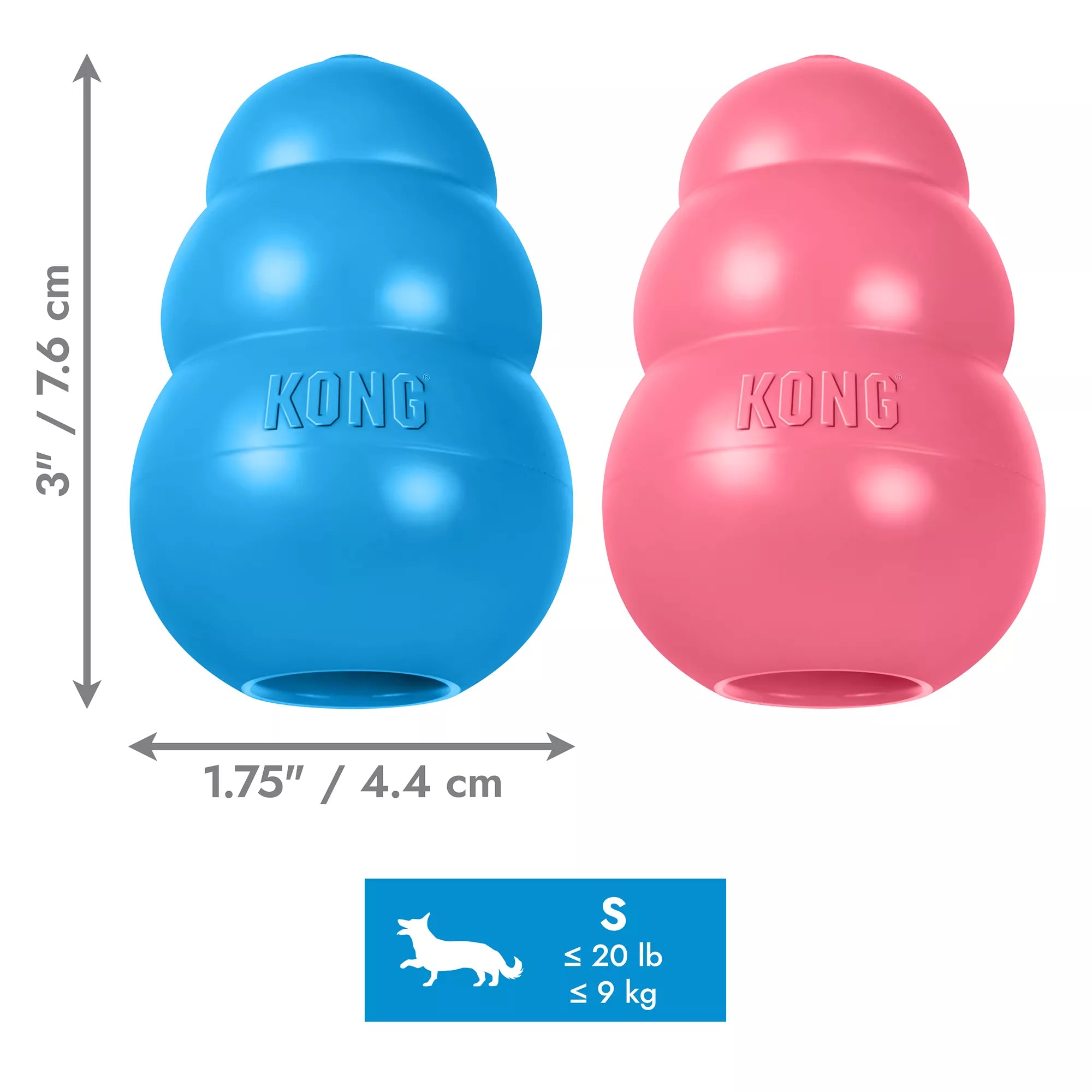 KONG Puppy Toy - Treat Dispensing (COLOR VARIES)