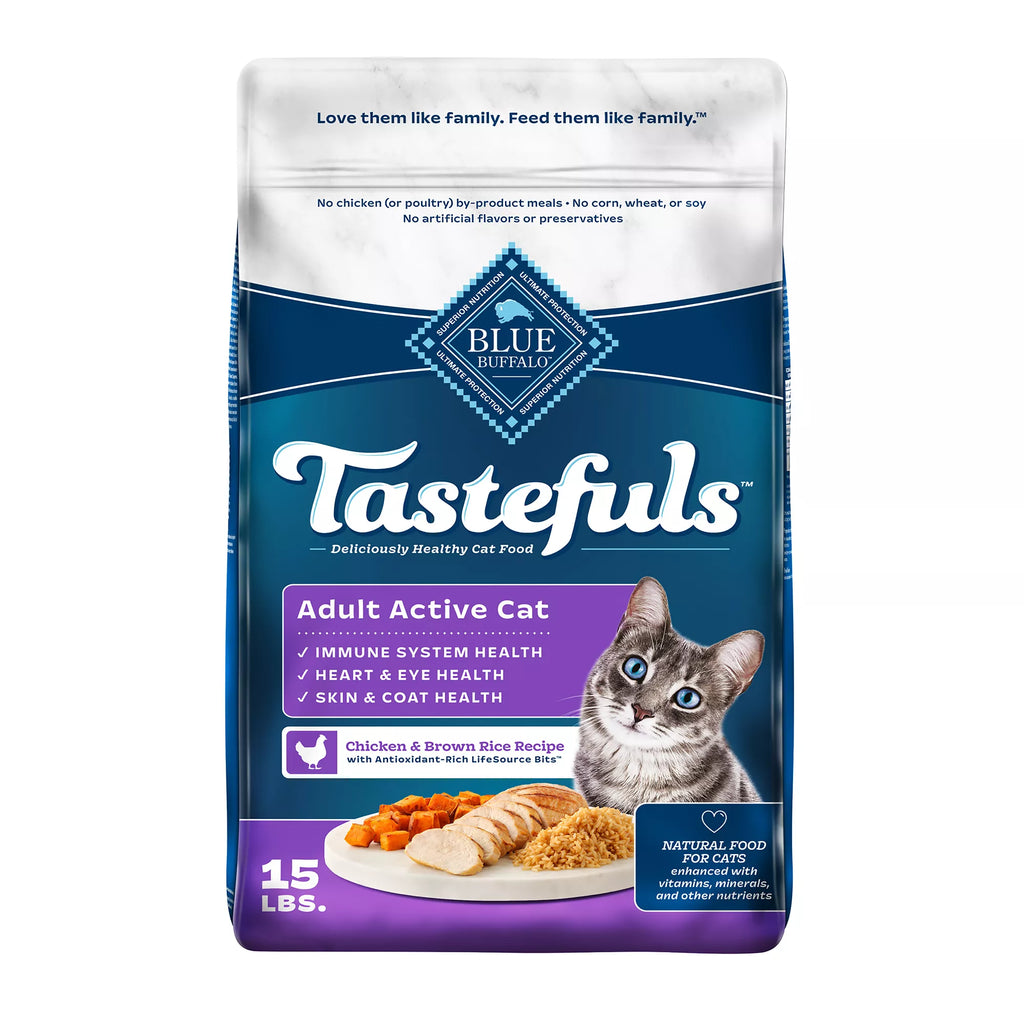 Blue Buffalo Tastefuls  Adult Dry Cat Food - Natural Pet Food, Chicken
