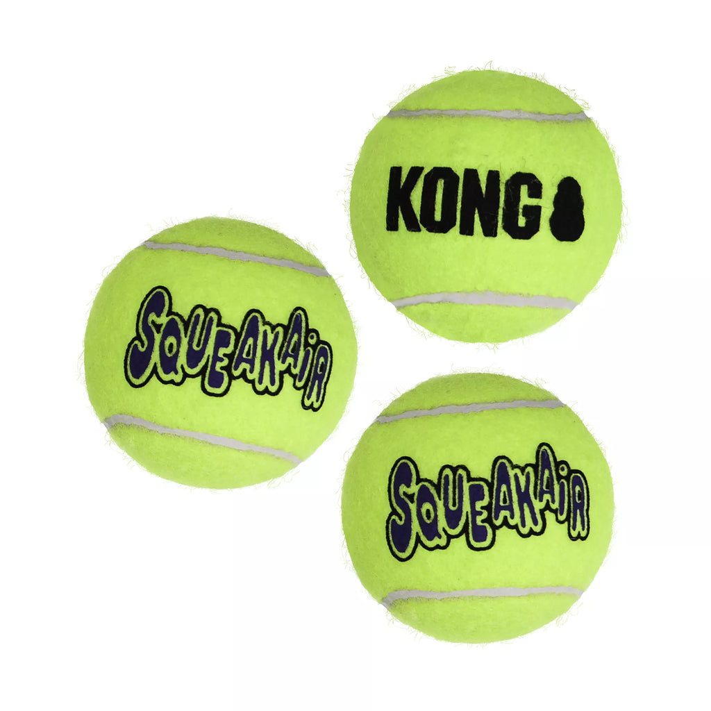 KONG AirDog Tennis Ball Set Squeaker Dog Toy - 3 Pack