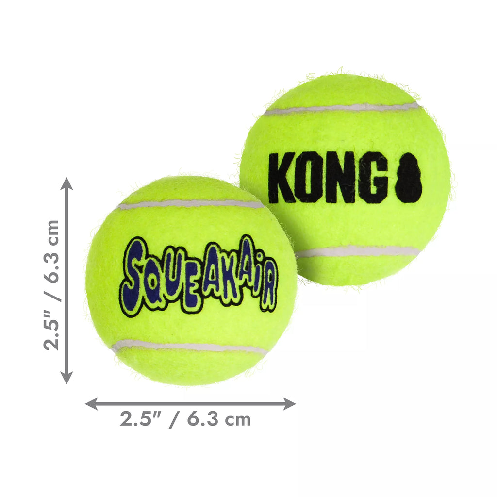 KONG AirDog Tennis Ball Set Squeaker Dog Toy - 3 Pack