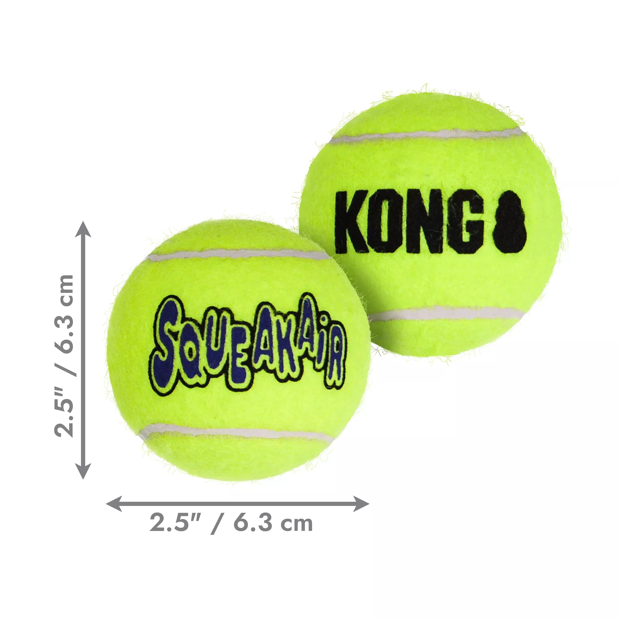 KONG AirDog Tennis Ball Set Squeaker Dog Toy - 3 Pack
