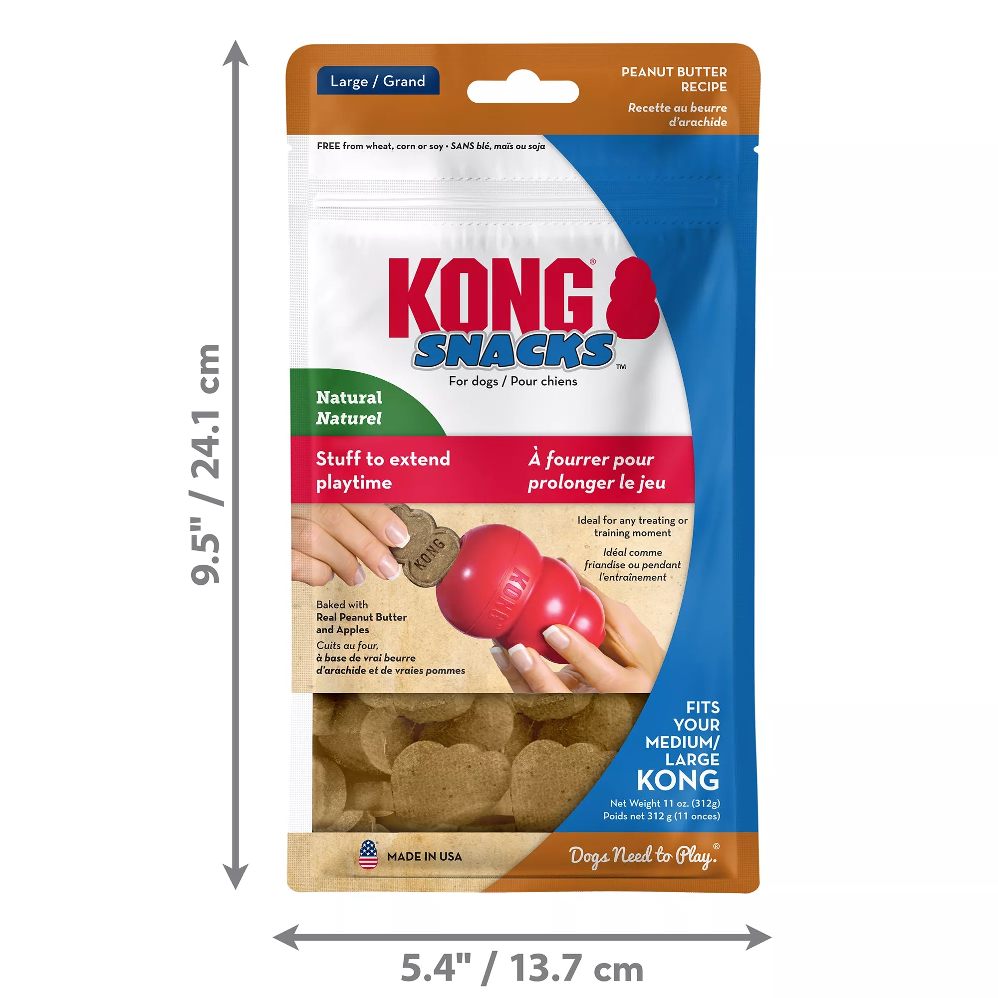 KONG Snacks Peanut Butter Dog Treat