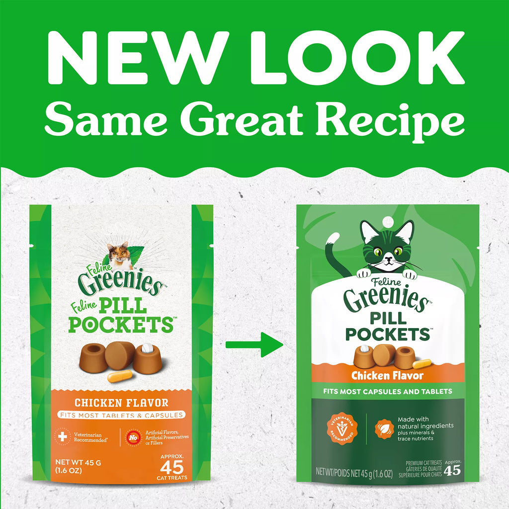 Greenies Feline Pill Pockets Cat Treats - Chicken