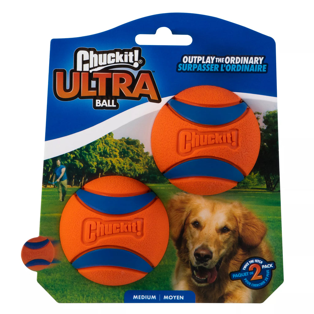 Chuckit! Ultra Ball Tough Dog Toy - 2 Pack