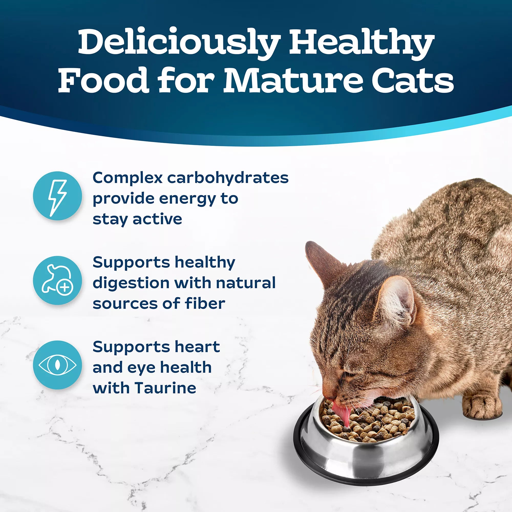 Blue Buffalo Tastefuls  Senior Dry Cat Food - Natural Pet Food, Chicken