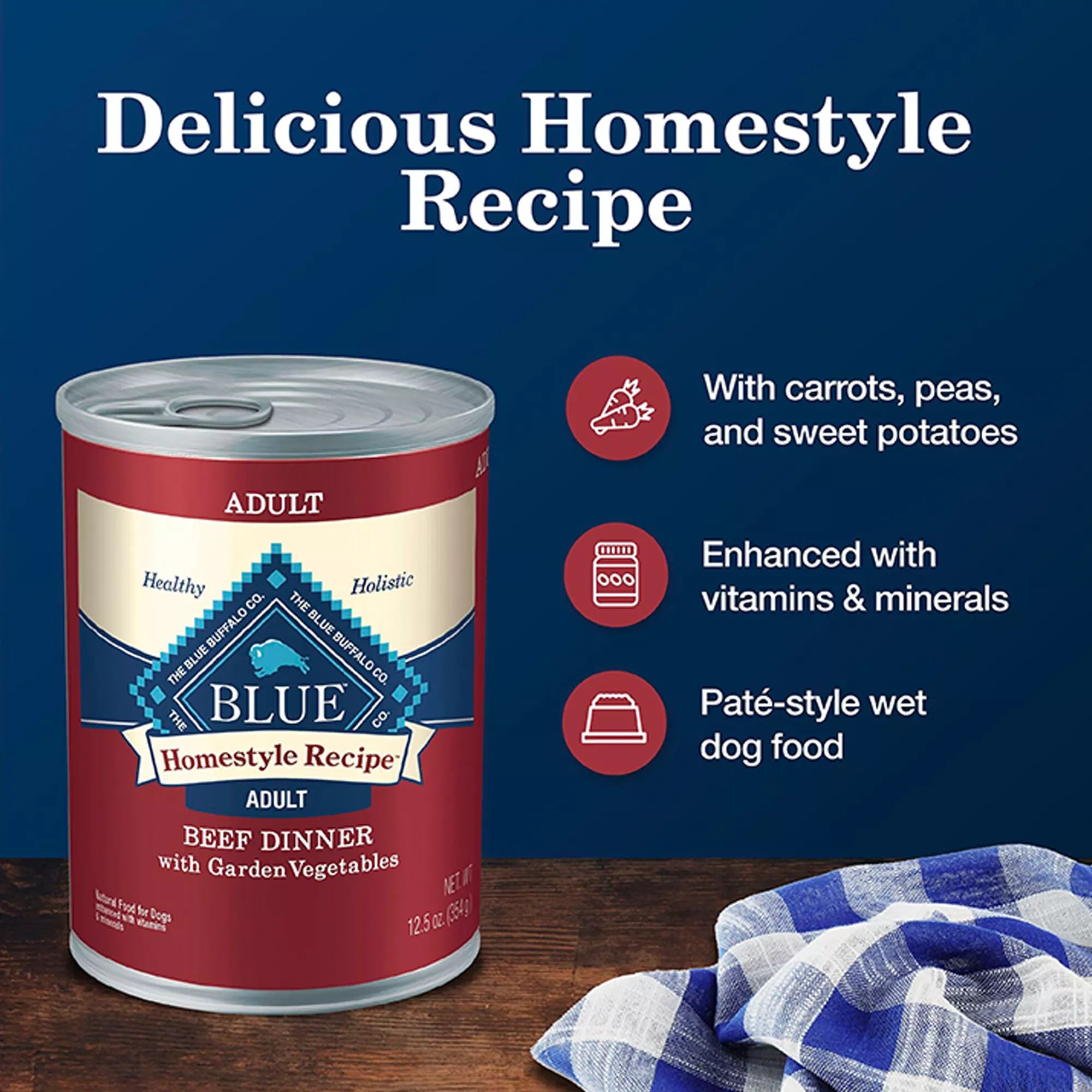 Blue Buffalo Homestyle Recipe Adult Wet Dog Food - 12.5 Oz.