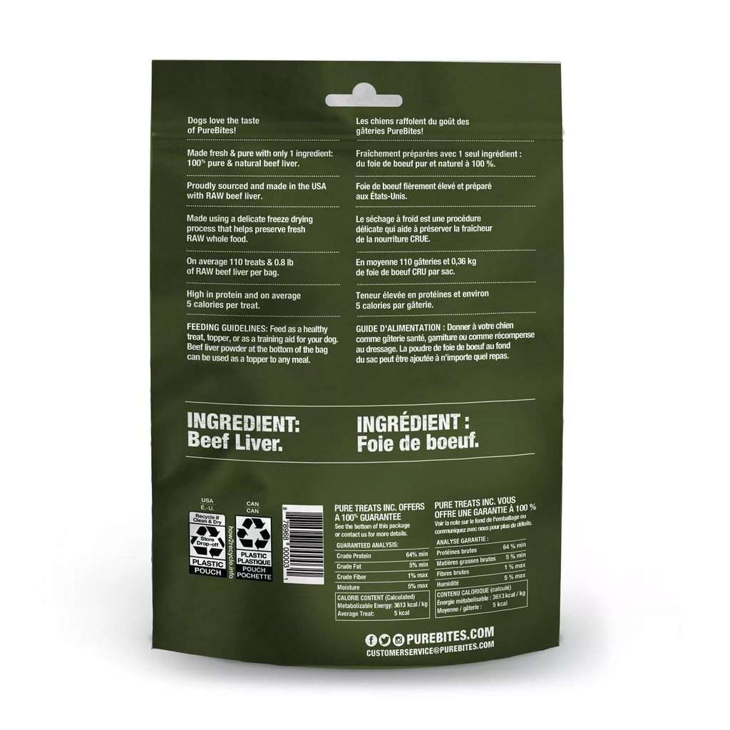 Purebites Freeze Dried Dog Treat - Beef