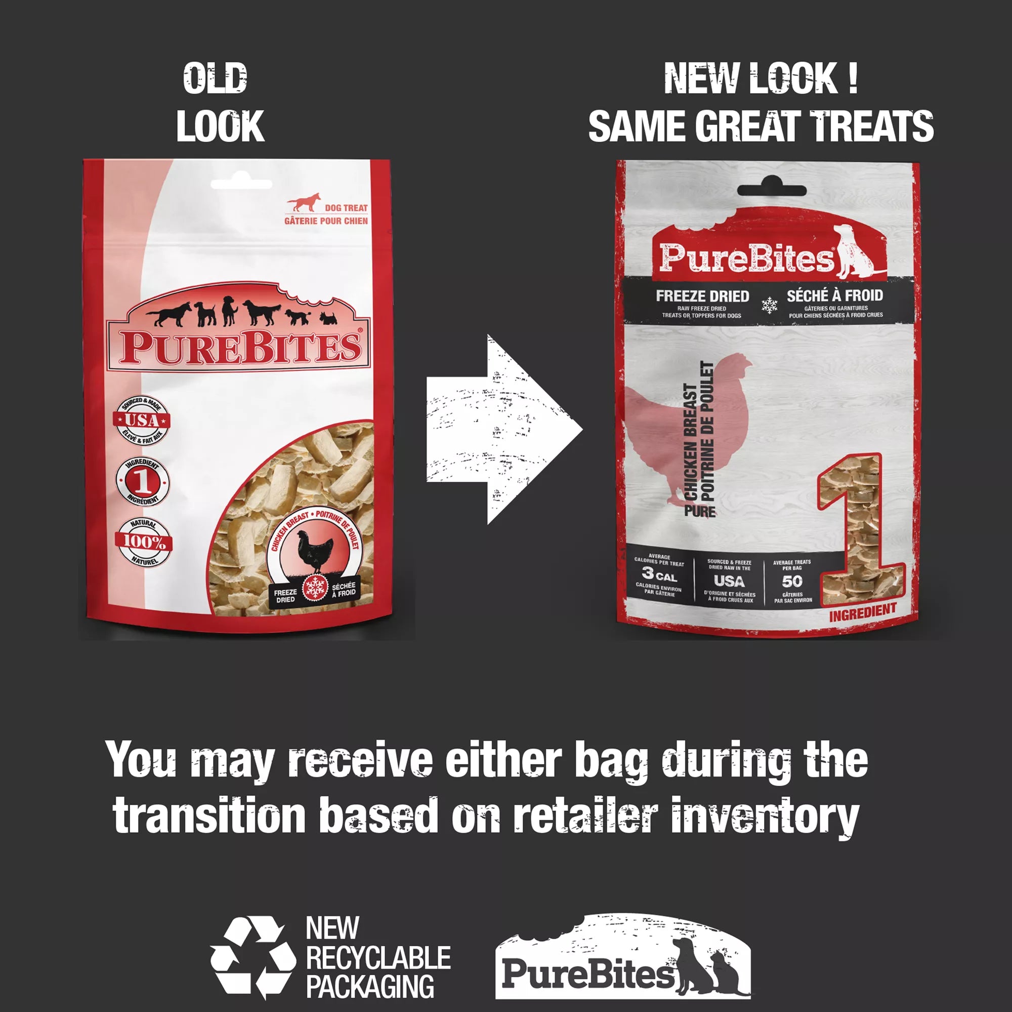 PureBites Freeze Dried Dog Treat - Chicken
