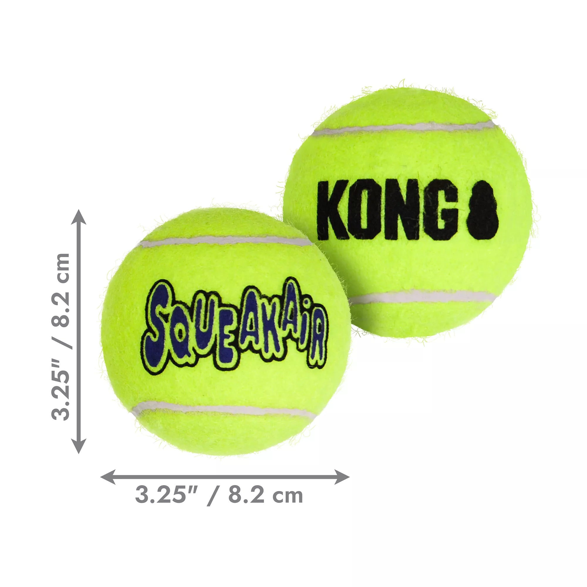 KONG AirDog Tennis Ball Set Squeaker Dog Toy - 2 Pack