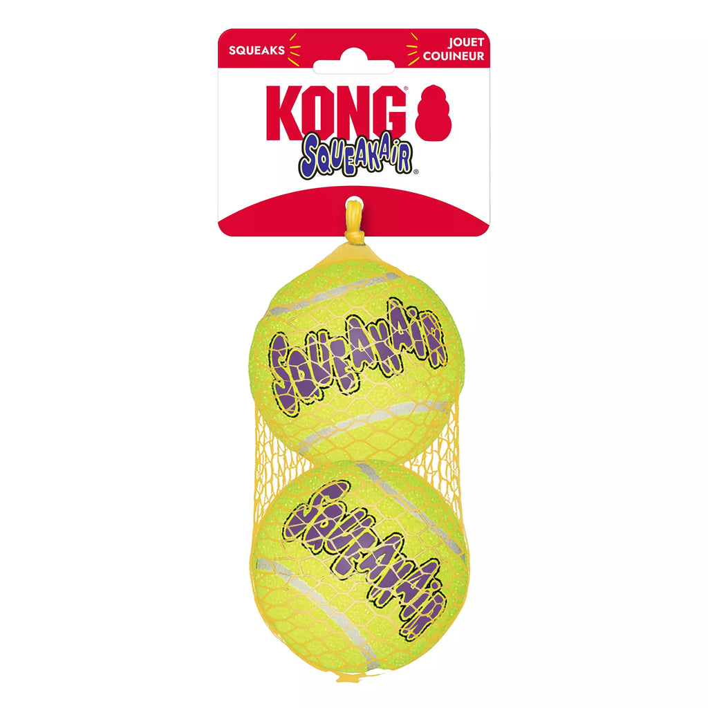 KONG AirDog Tennis Ball Set Squeaker Dog Toy - 2 Pack