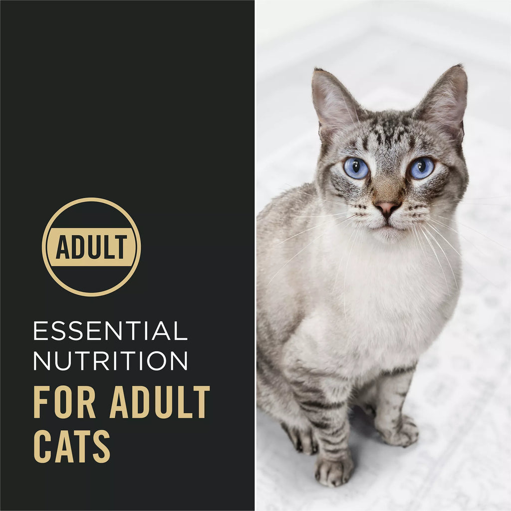 Purina Pro Plan Complete Essentials Adult Dry Cat Food - With Vitamins, Probiotics, Salmon & Rice