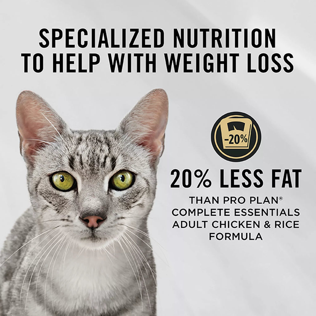 Purina Pro Plan Specialized Adult Dry Cat Food - Low Calorie, No Artificial Colors, Chicken & Rice