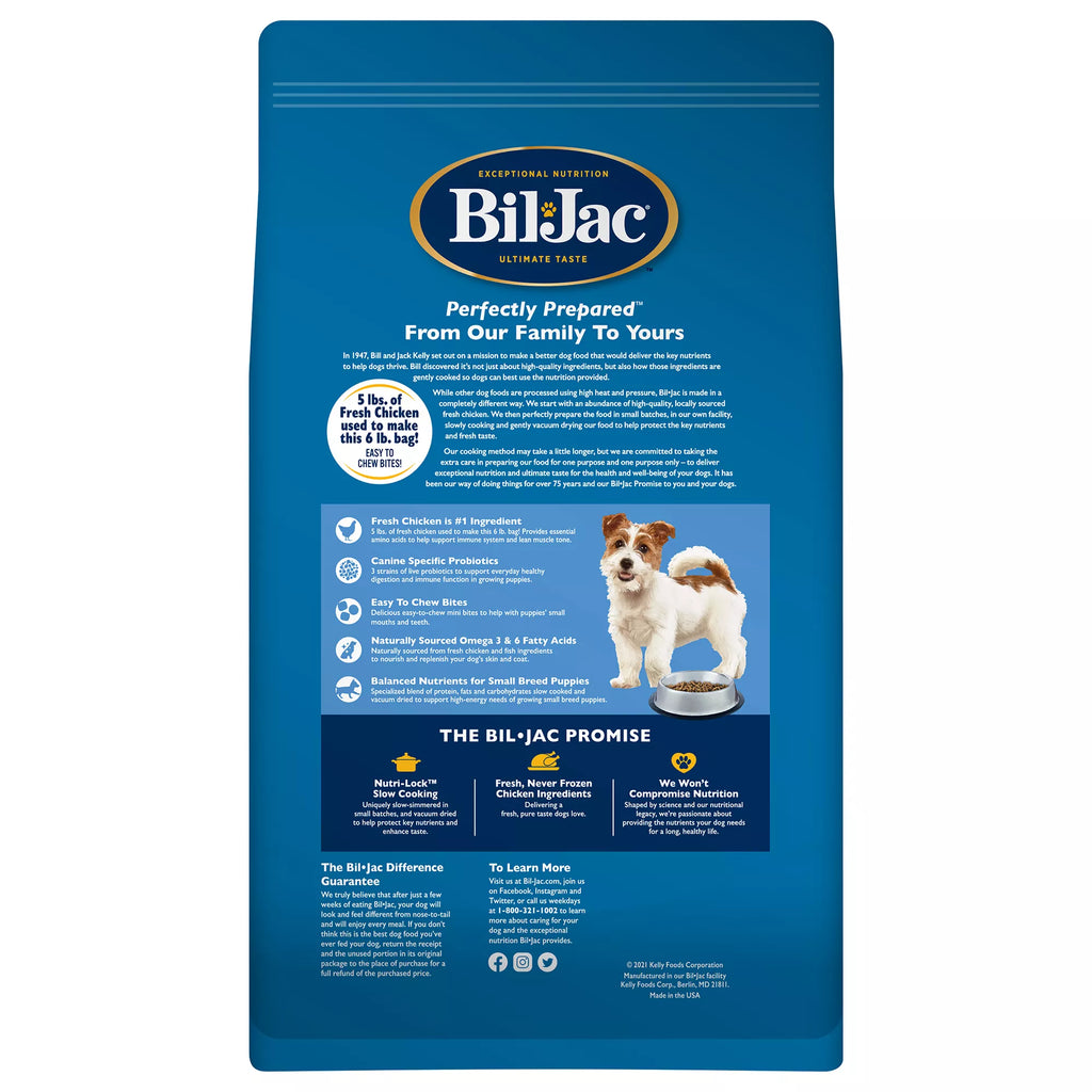 Bil-Jac Small Breed Puppy Dry Dog Food