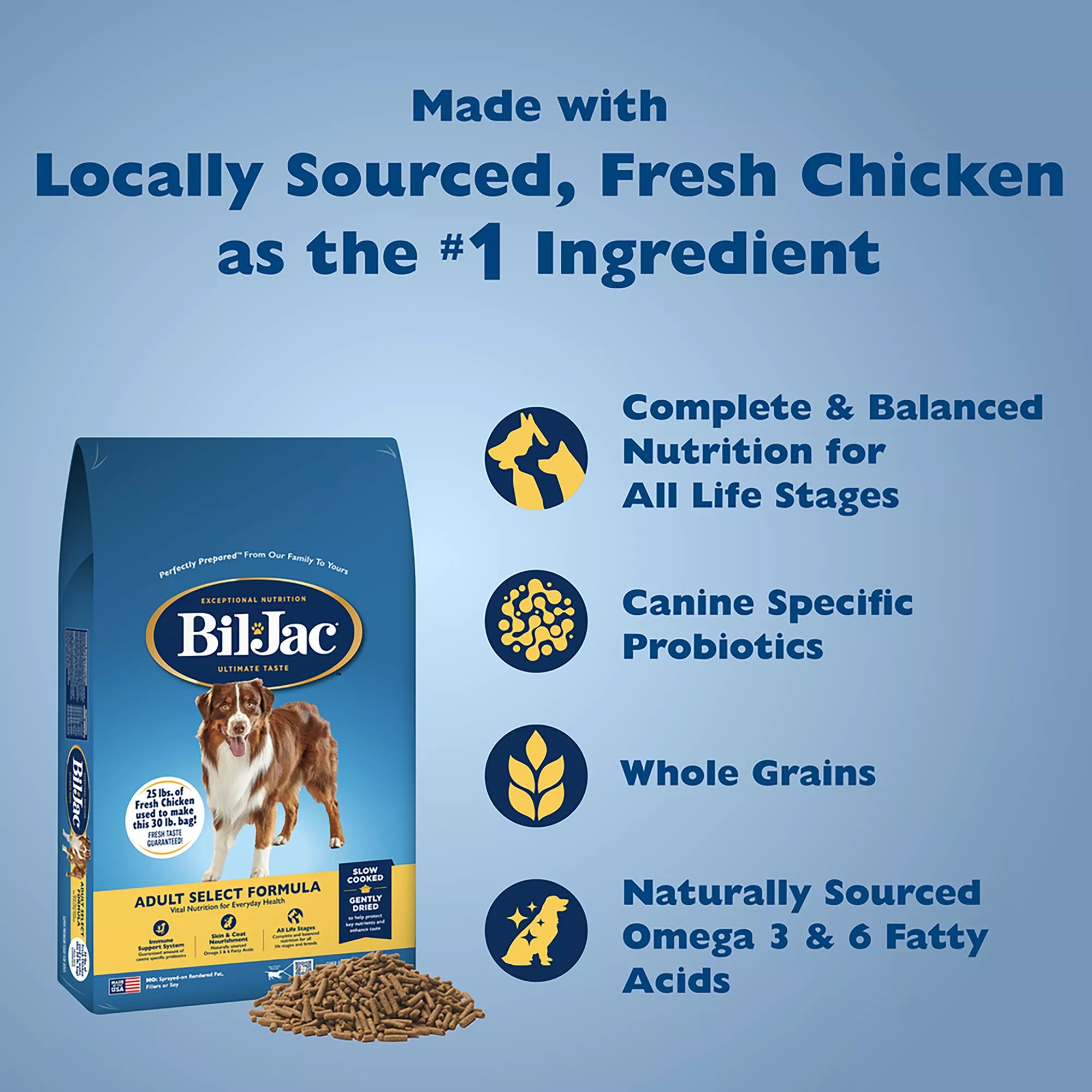 Bil-Jac Select Adult Dog Food - Chicken