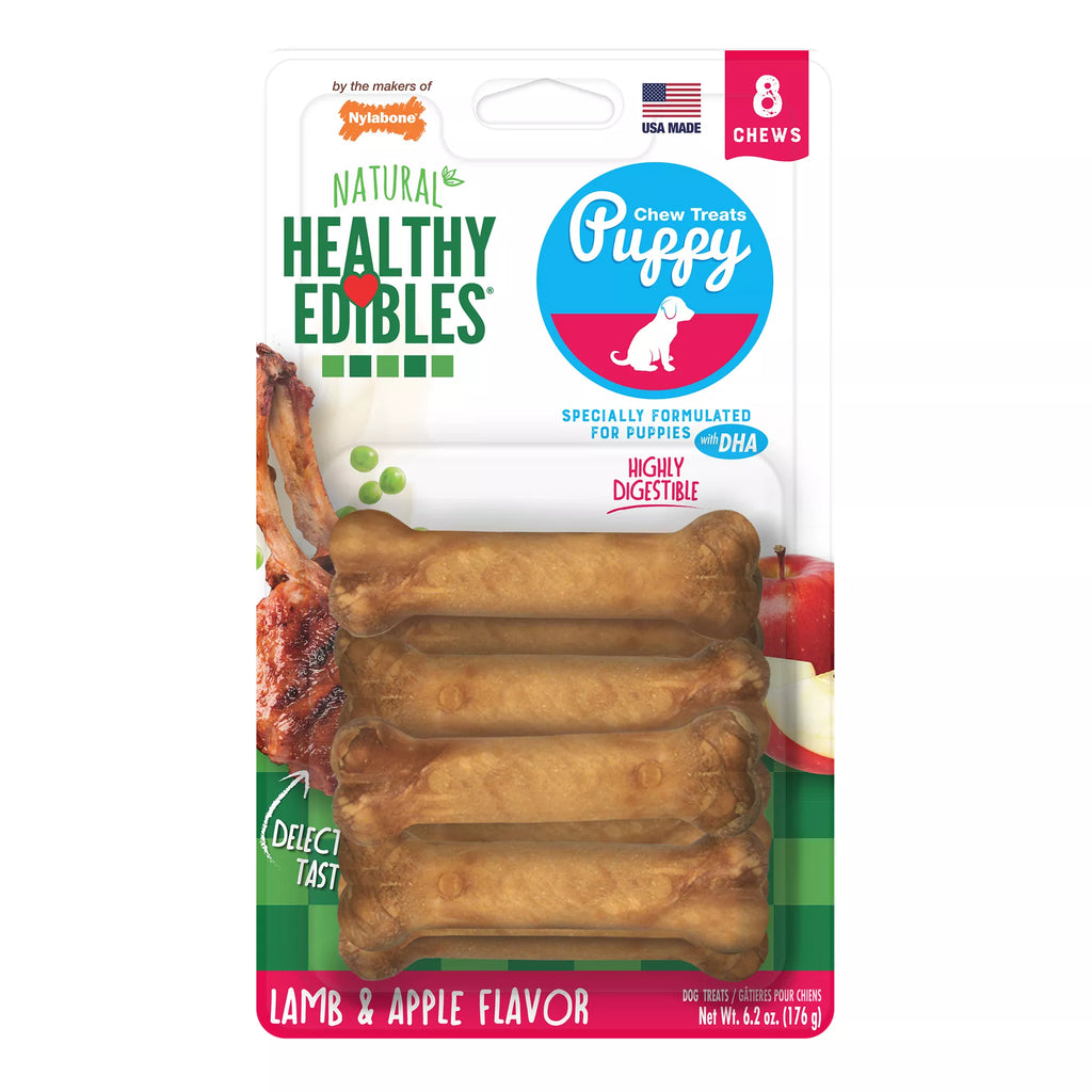 Nylabone Healthy Edibles Puppy Treats - 8 Pack