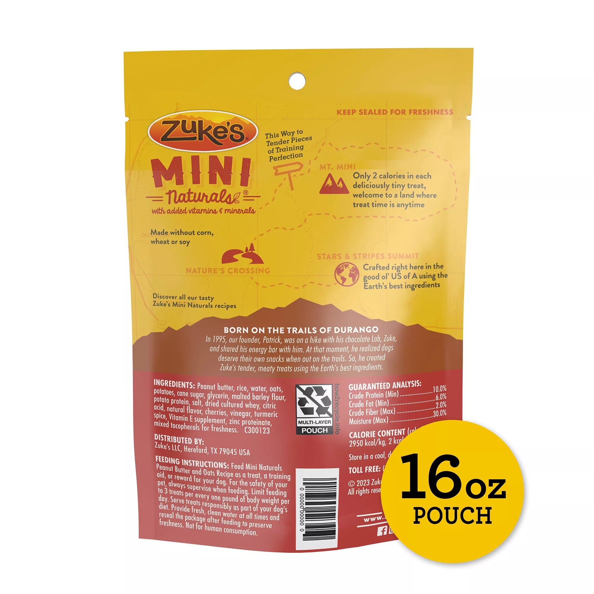 Zuke's MINI Natural Pet Foods All Life Stages Dog Treats - , Corn Free, Wheat Free