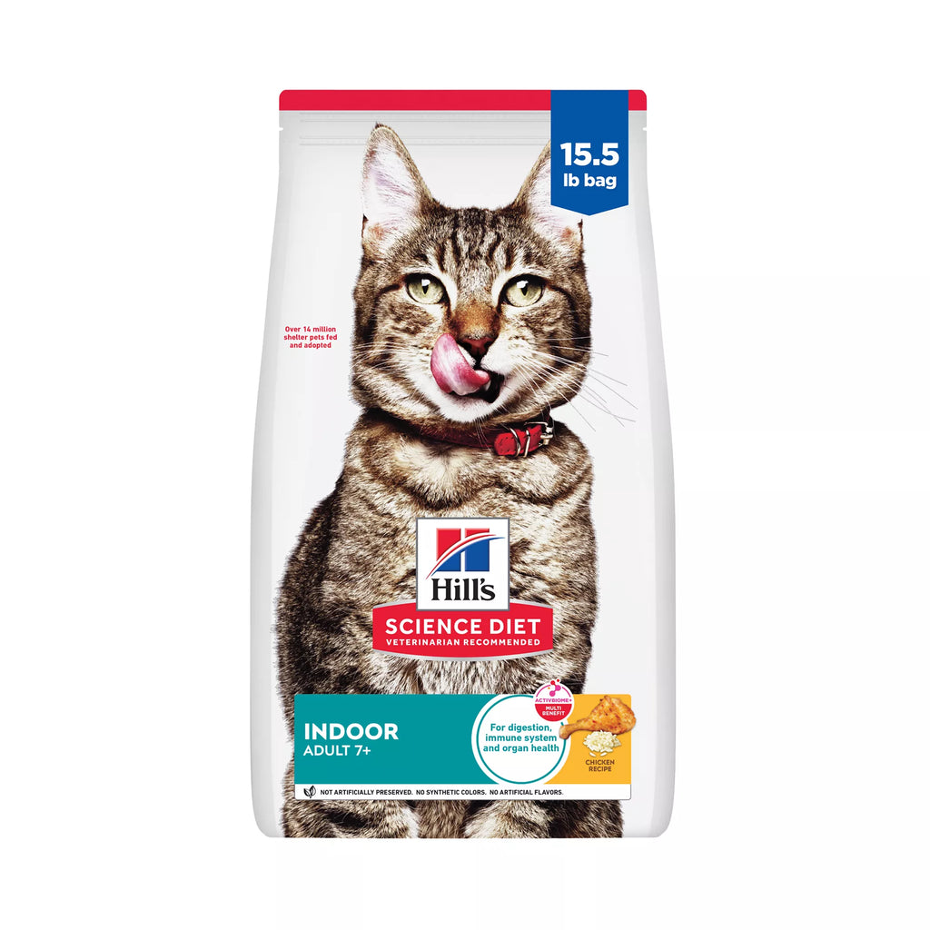 Hill's Science Diet Indoor Adult Senior 7+ Dry Cat Food - Chicken