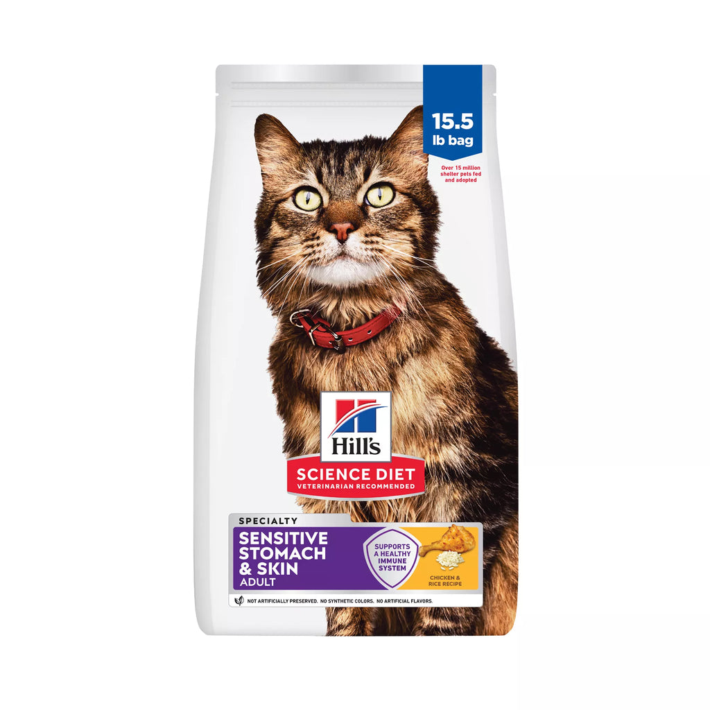 Hill's Science Diet Sensitive Skin & Stomach Food Adult Dry Cat Food - Chicken