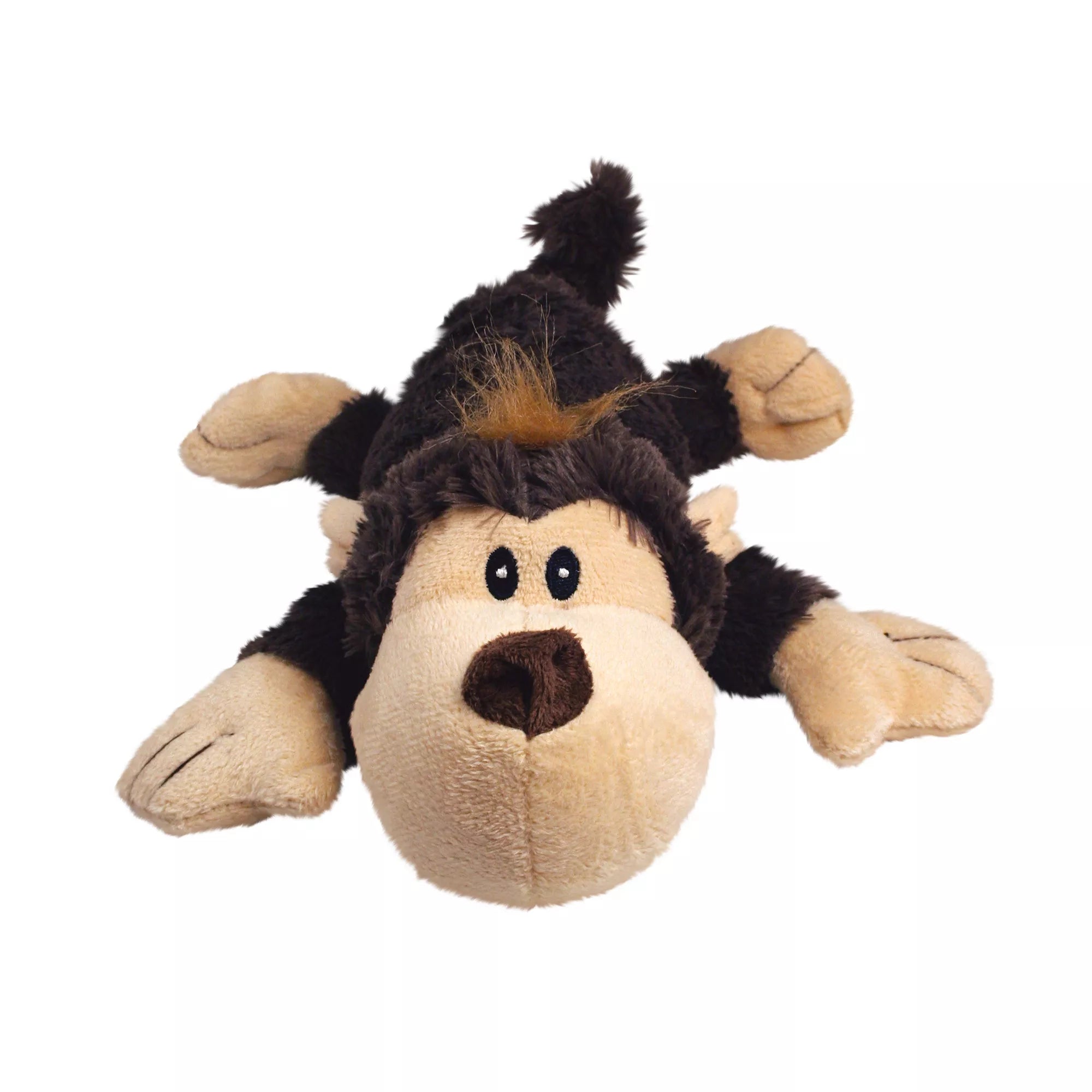 KONG Cozie Spunky Monkey Dog Toy Plush for Interactive Play