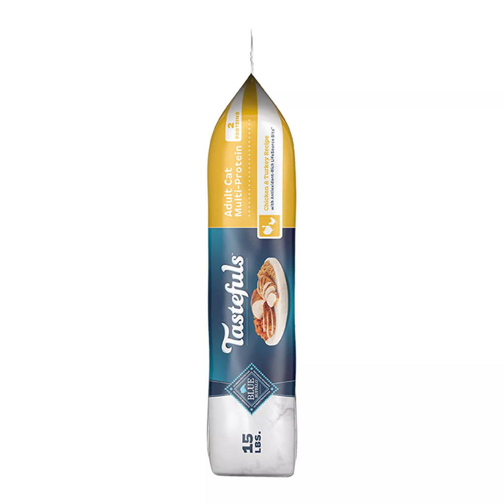Blue Buffalo Tastefuls  Adult Dry Cat Food - Natural Pet Food, Chicken & Turkey