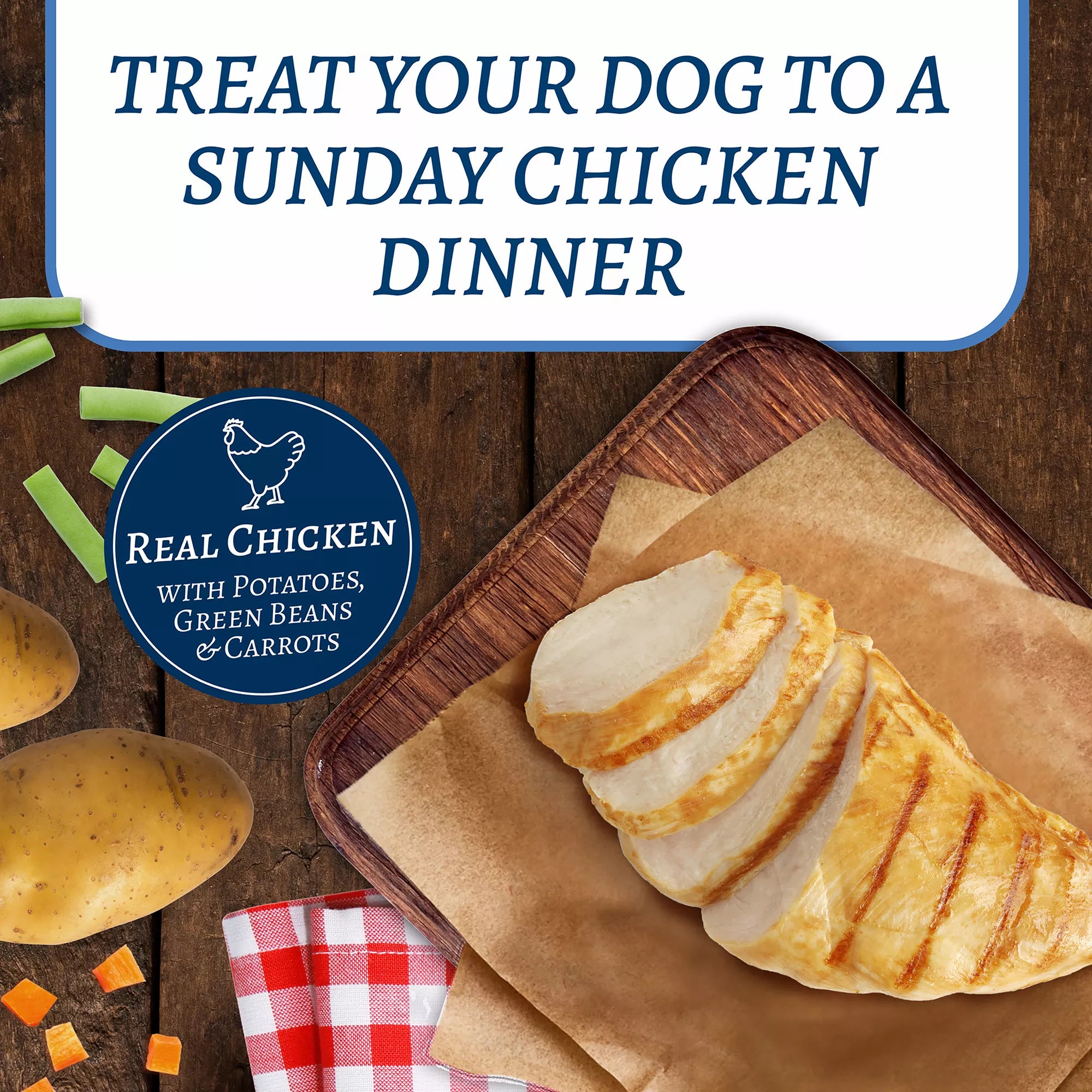 Blue Buffalo Family Favorites Adult Wet Dog Food - Sunday Chicken Dinner, 12.5 oz