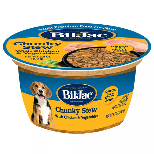 Bil-Jac Adult Wet Dog Food - Grain-Free Pet Food, Gluten Free, Chunky Stew