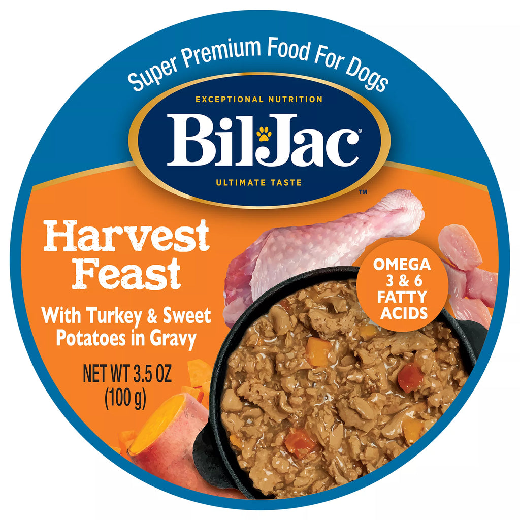 Bil-Jac Adult Wet Dog Food - Grain-Free Pet Food, Gluten Free, Harvest Feast