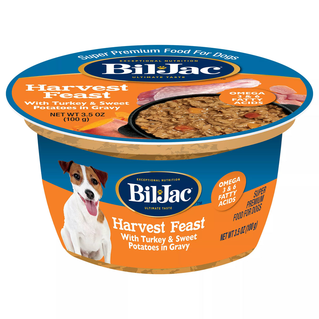 Bil-Jac Adult Wet Dog Food - Grain-Free Pet Food, Gluten Free, Harvest Feast