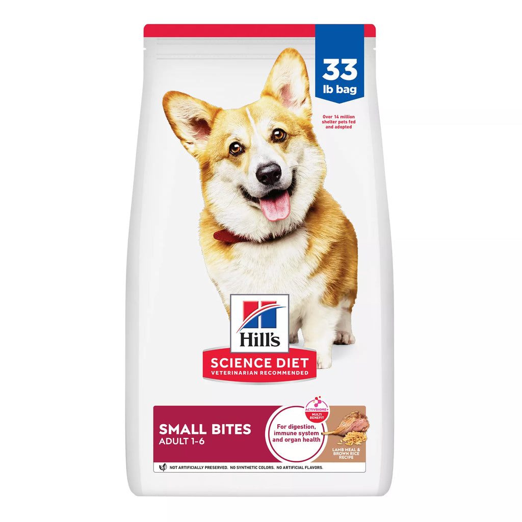 Hill's Science Diet Small Bites Adult Dog Food - Dry - Lamb & Brown Rice