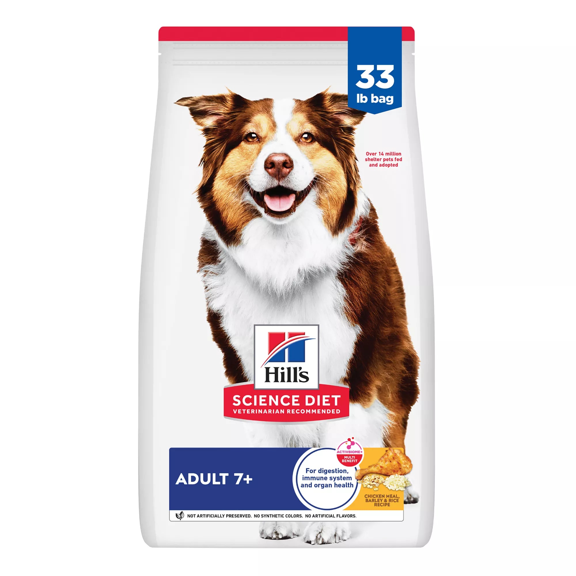 Hill's Science Diet Senior 7+ Dry Dog Food - Chicken, Barley & Brown Rice