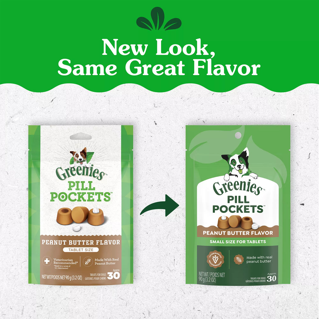 Greenies Pill Pockets Dog Treats for Tablets - Peanut Butter