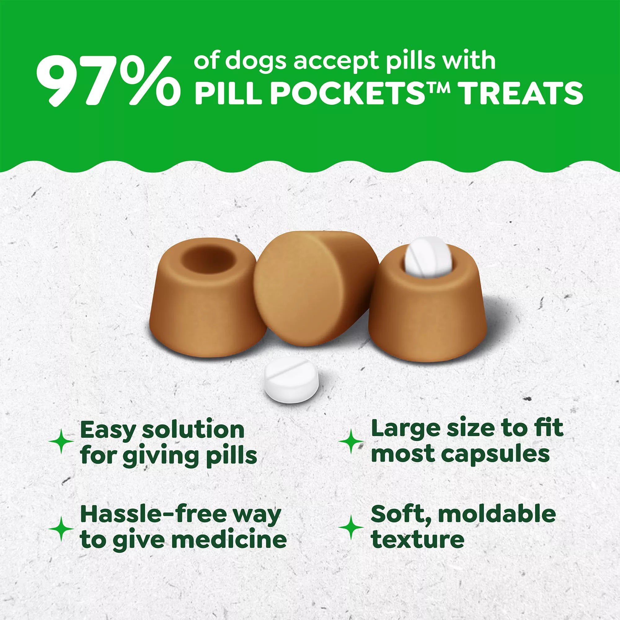 Greenies Pill Pockets Dog Treats for Tablets - Peanut Butter
