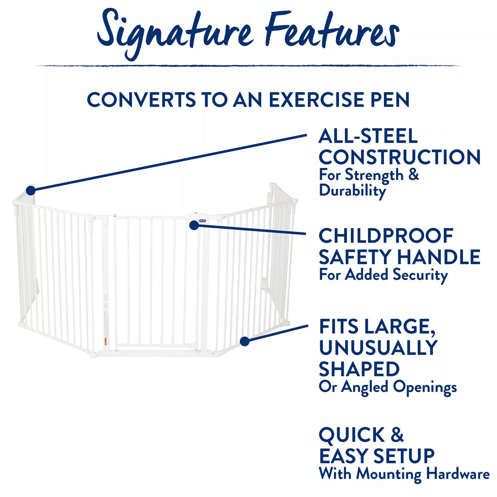 Top Paw Super-Wide Convertible Pet Gate