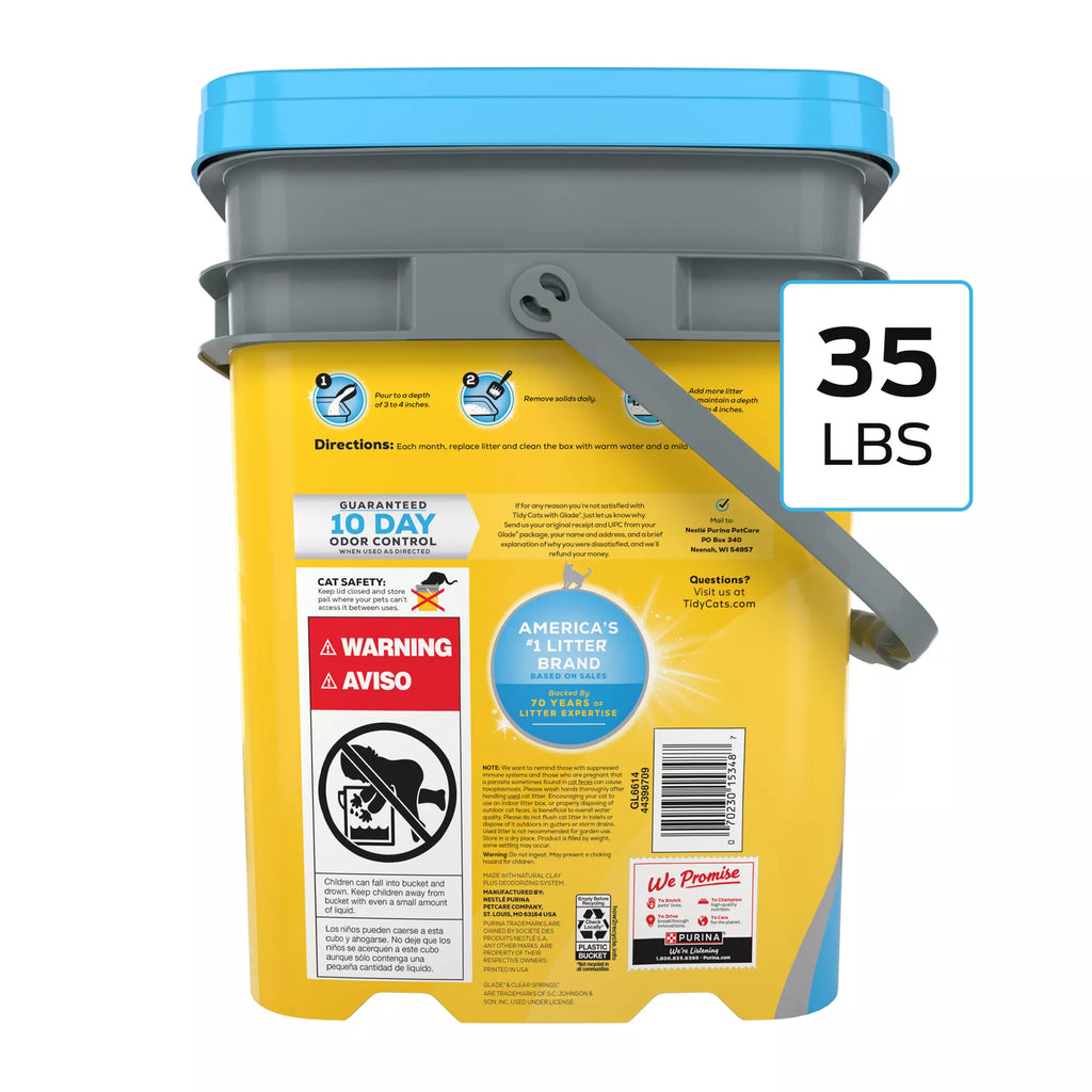 Purina Tidy Cats With Glade Tough Odor Solutions Multi-Cat Clumping Cat Litter - Scented