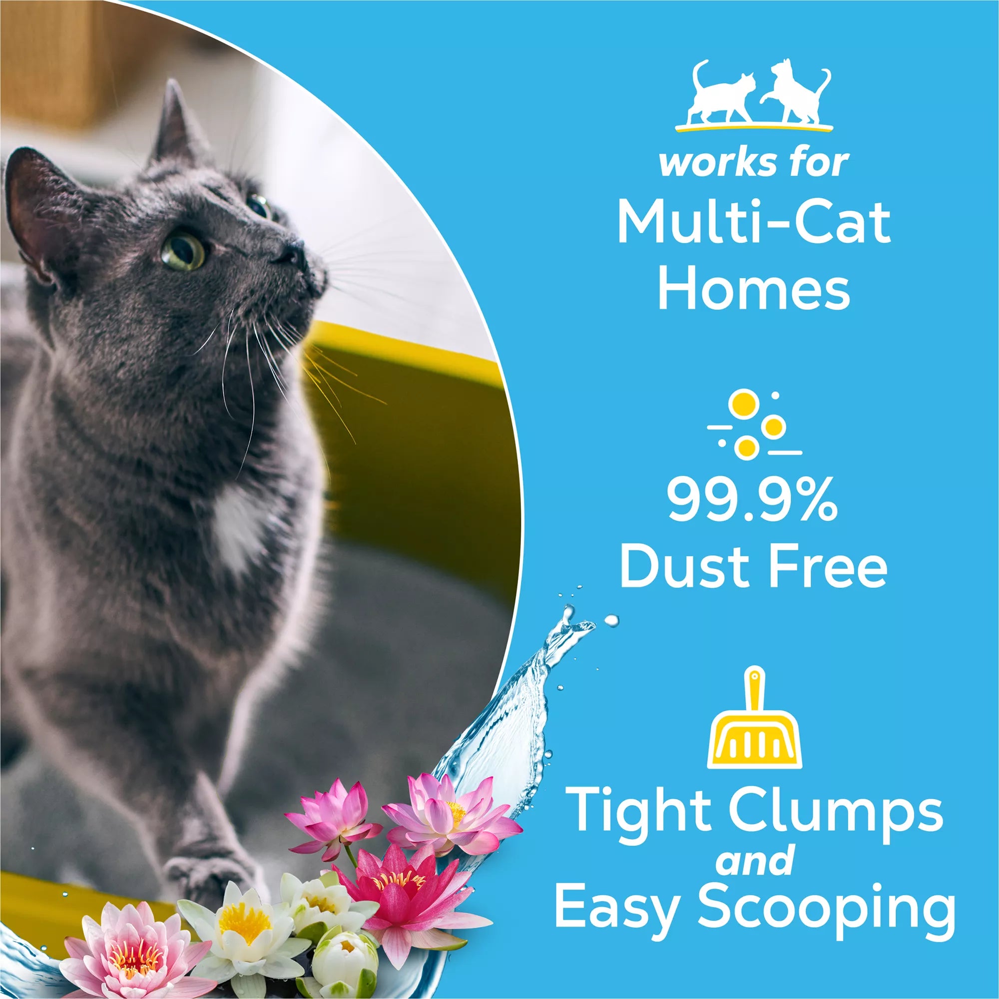 Purina Tidy Cats With Glade Tough Odor Solutions Multi-Cat Clumping Cat Litter - Scented