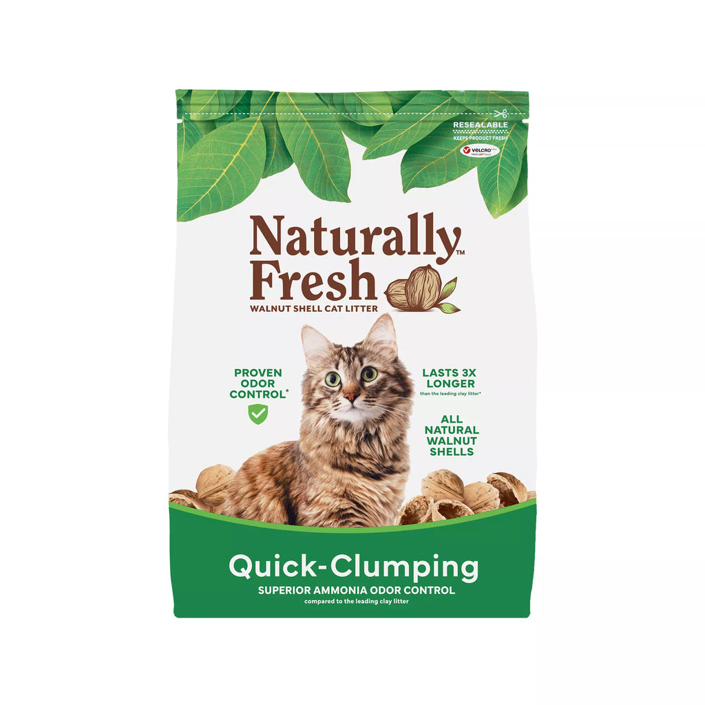 Natural Pet Foodly Fresh Clumping Walnut Cat Litter - Low Tracking, Natural Pet Food
