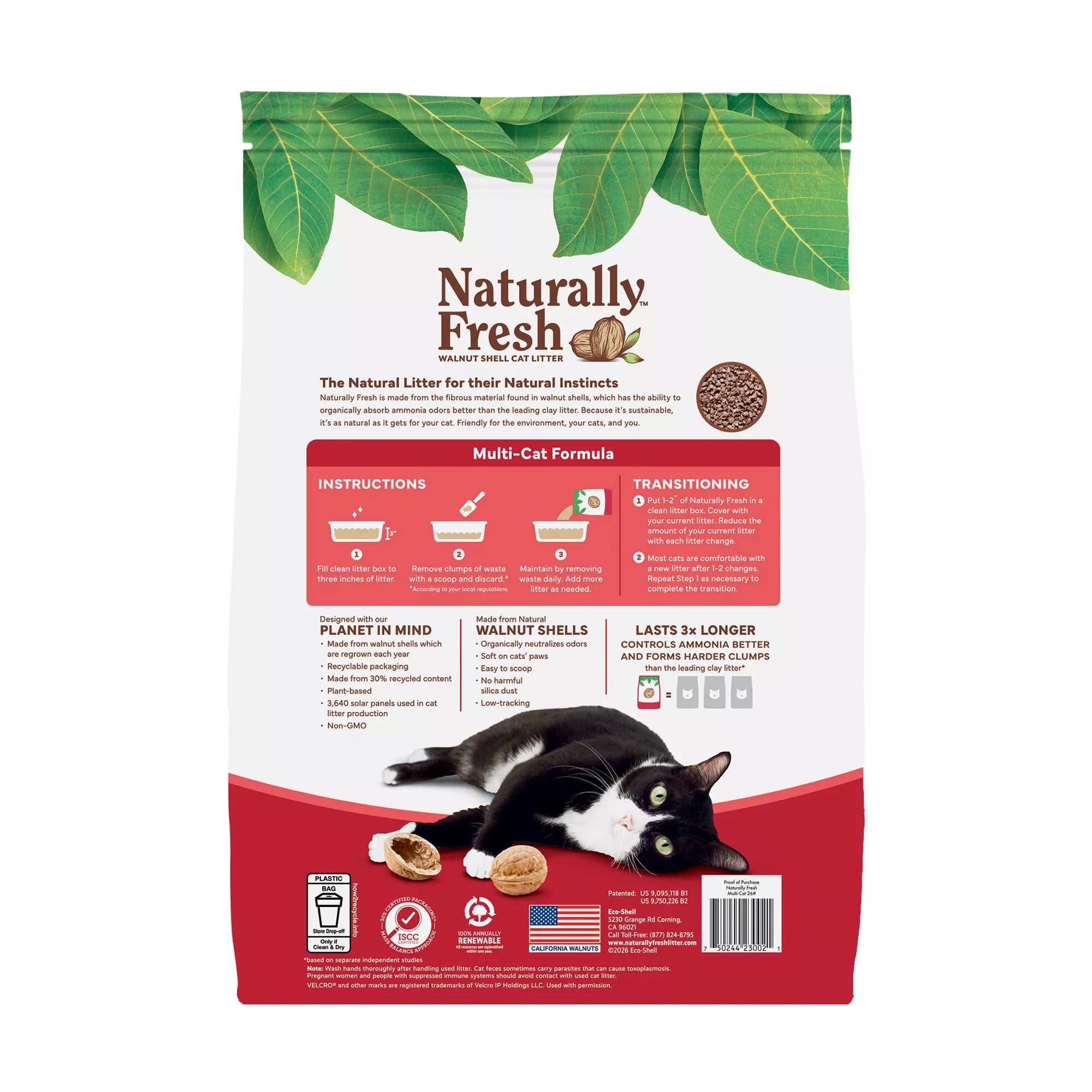 Natural Pet Foodly Fresh  Multi-Cat Walnut Cat Litter - Natural Pet Food