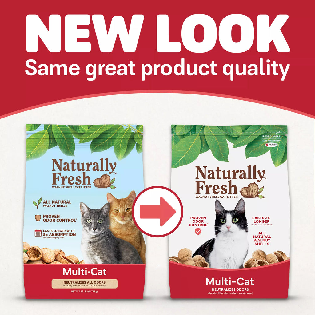 Natural Pet Foodly Fresh  Multi-Cat Walnut Cat Litter - Natural Pet Food