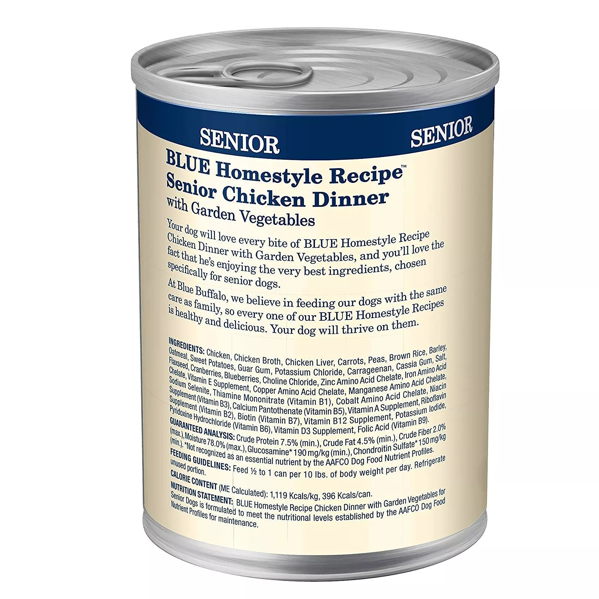 Blue Buffalo Homestyle Recipe Chicken & Vegetable Dinner Senior 7+ Wet Dog Food - 12.5 oz