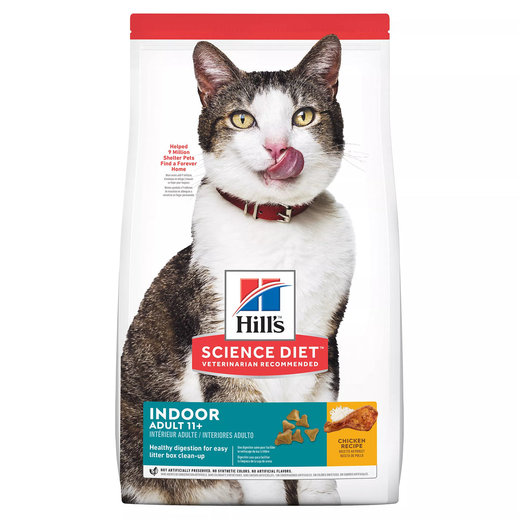 Hill's Science Diet Indoor Senior 11+ Dry Cat Food - Chicken