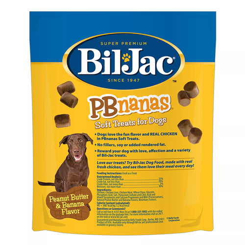 Bil-Jac PBnanas Peanut Butter & Banana Soft Dog Treat