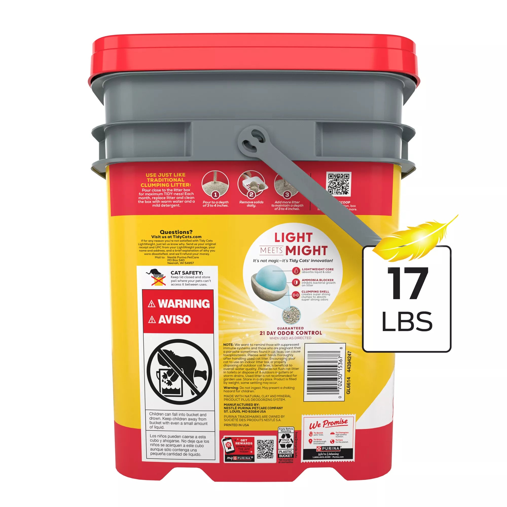 Purina Tidy Cats 24/7 Performance Multi-Cat Clumping Cat Litter - Lightweight