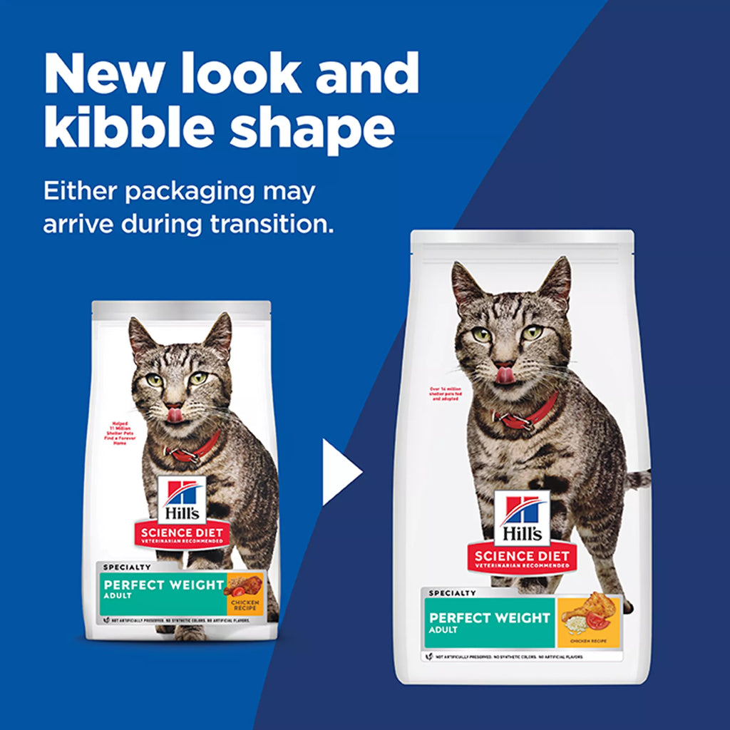 Hill's Science Diet Perfect Weight Adult Dry Cat Food - Chicken