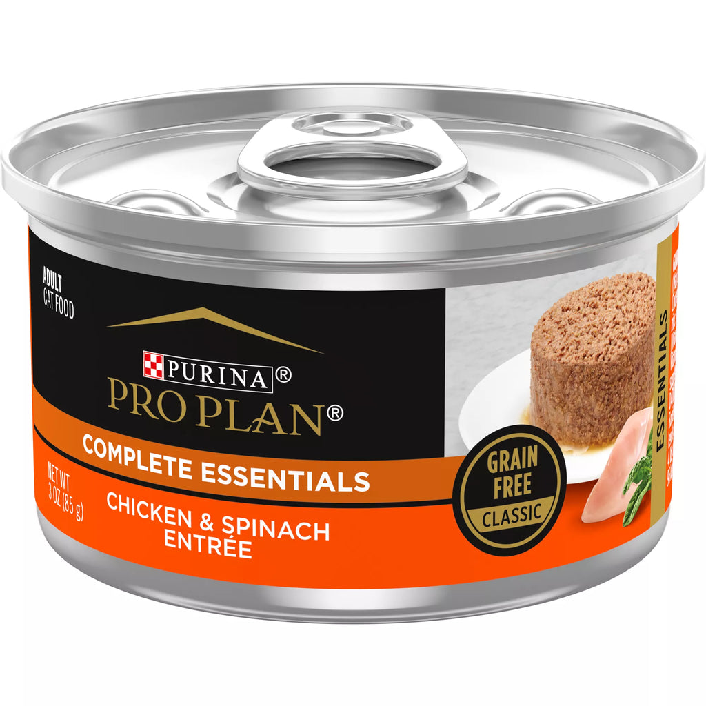 Purina Pro Plan Complete Essentials Wet Cat Food - Adult - Antioxidants, High-Protein Pet Food, Loaf, 3 Oz