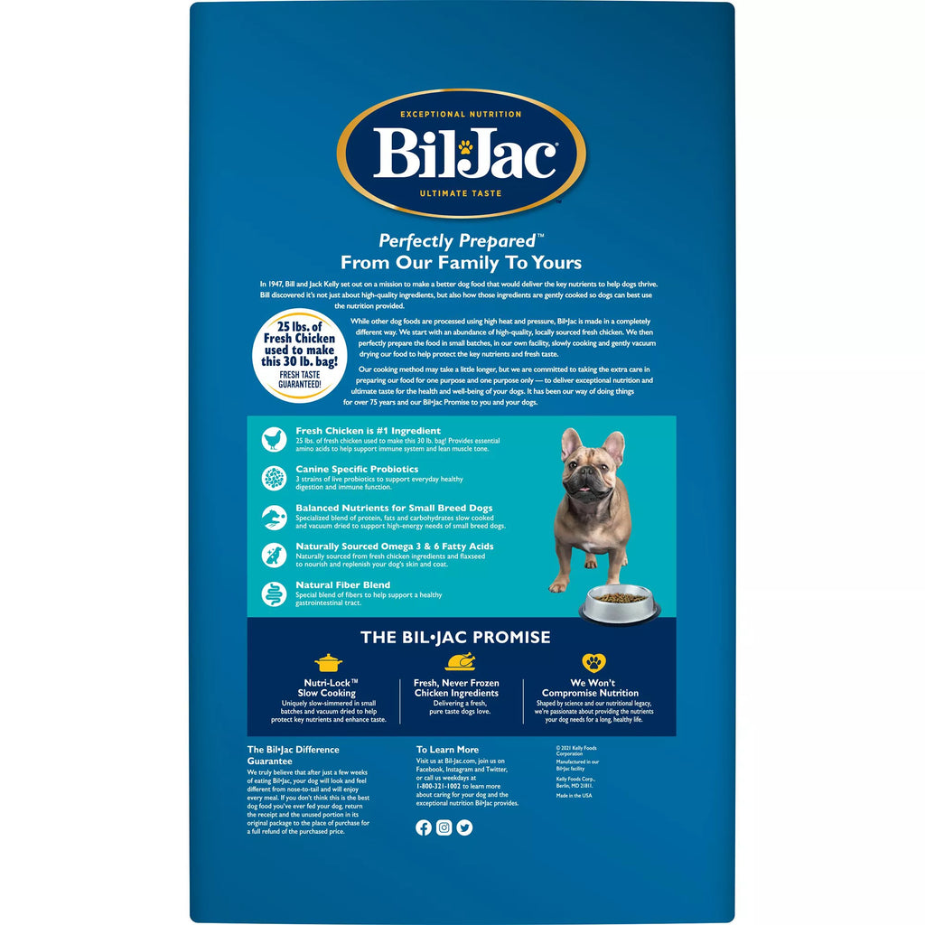 Bil-Jac Small Breed Adult Dog Food - Dry