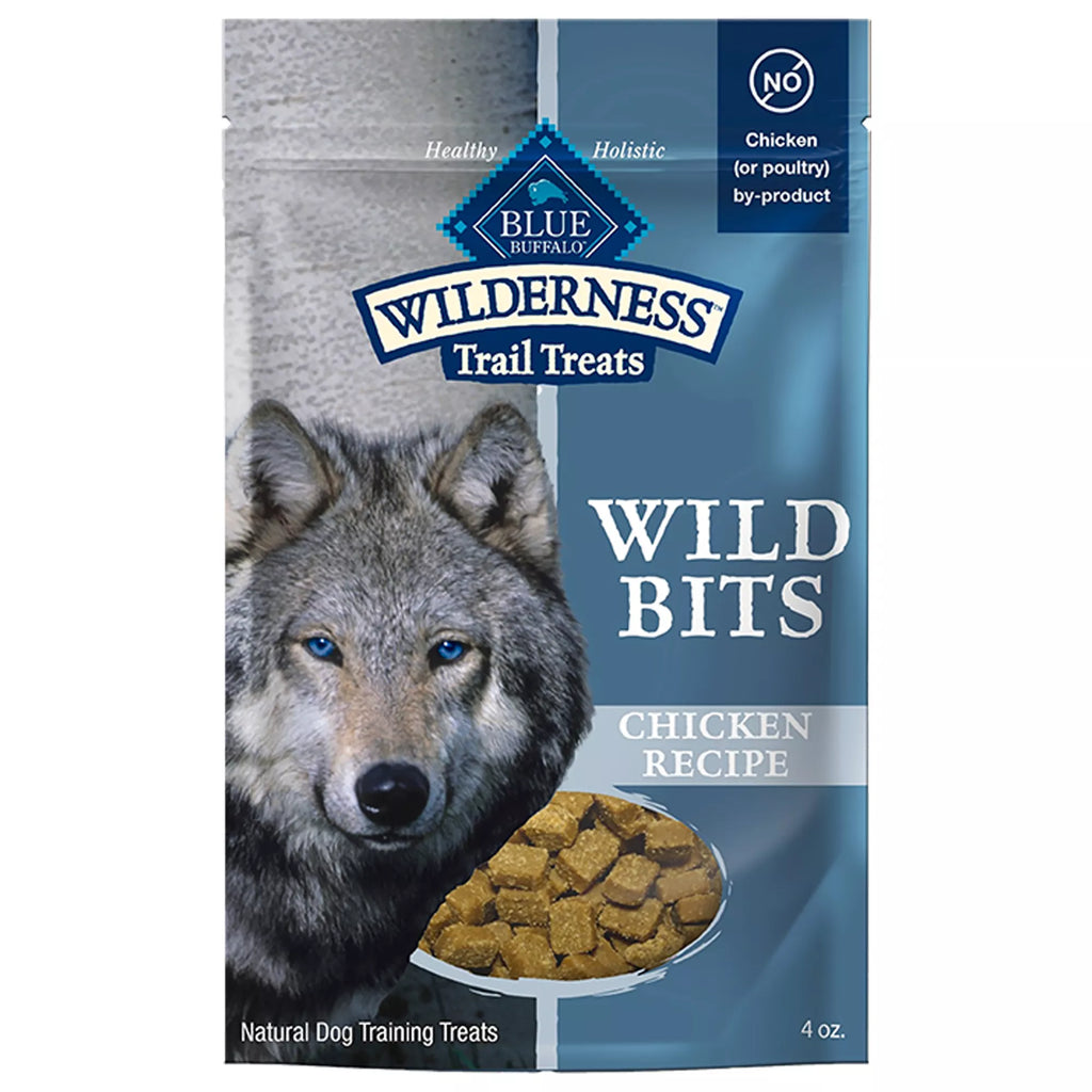 Blue Buffalo Wilderness Wild Bits Adult Dog Treats - Grain-Free Pet Food, Chicken