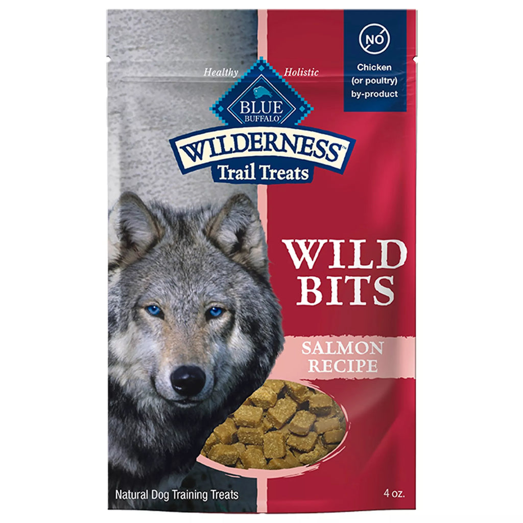 Blue Buffalo Wilderness Wild Bits Adult Dog Treats - Grain-Free Pet Food, Salmon