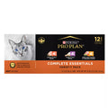Purina Pro Plan Complete Essentials Wet Cat Food - Adult - Antioxidants, High-Protein Pet Food, 12 Count, 36 OZ