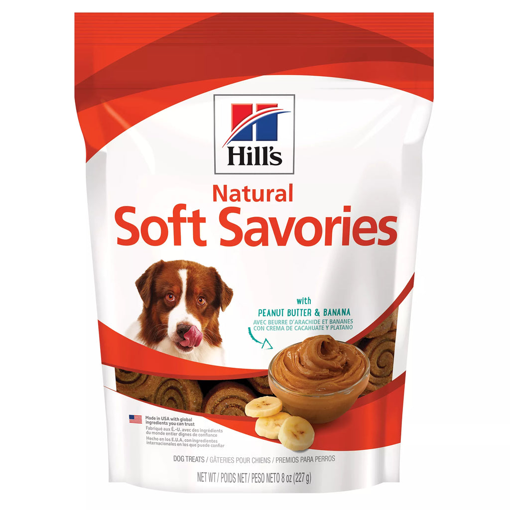 Hill's Science Diet Soft Savories Dog Treat - Natural Pet Food, Peanut Butter & Banana
